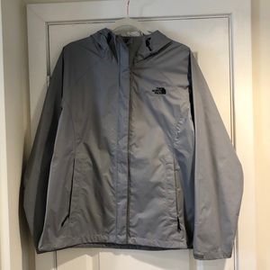 The Northface, grey rain jacket